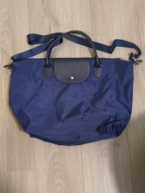 Roots 73 Navy Tote Bag with Detachable Shoulder Strap